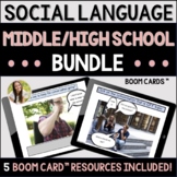 Social Language Teletherapy Bundle Middle/High School Spee