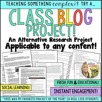 Class Blog Project by Sunrise Science | Teachers Pay Teachers