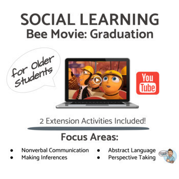 Preview of Social Learning for Teenagers: Bee Movie Clip (Google Slides)