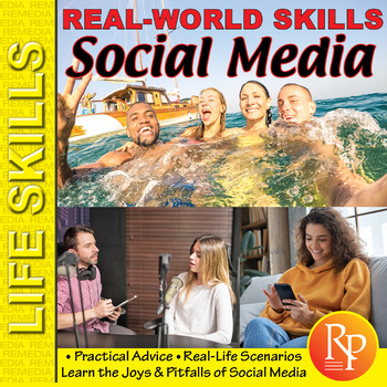 Preview of REAL WORLD SKILLS- SOCIAL MEDIA: Safety, Privacy, Media Bias, Instagram, Reading