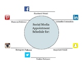 Social Media Appointment Clock and Student Profile Poster