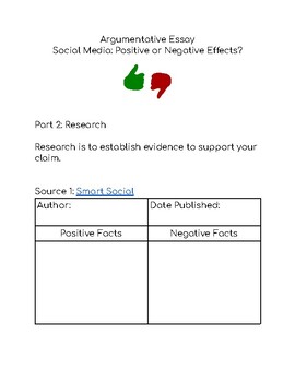 good hooks for an argumentative essay about social media