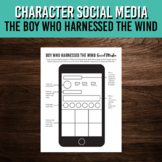 Social Media Art and Writing Activity for The Boy Who Harn