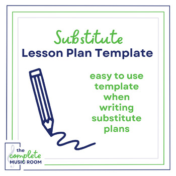 Preview of Substitute Lesson Plan Template