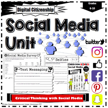 Preview of Social Media Critical Thinking Activities