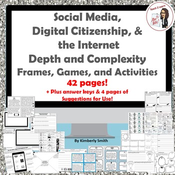 Preview of Social Media, Digital Citizenship, & the Internet Depth & Complexity Bundle