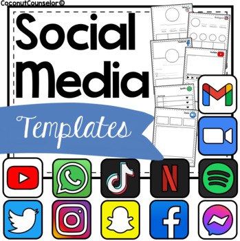 Preview of Social Media & Digital Platform Templates | Instagram, TikTok, Snapchat, & More
