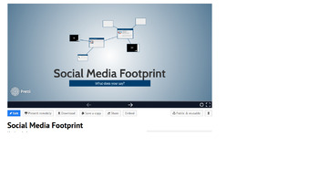 Preview of Social Media Footprint Guidance Lesson Prezi