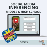 BOOM Cards: Social Media Inferencing for Teens - Deck 3