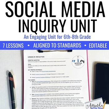 Preview of Social Media Inquiry Unit