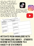 Social Media Knowledge Survey - Agree / Disagree - Unit In