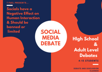 Preview of Social Media Debate: Limitations for Teens? - High School | Critical Thinking