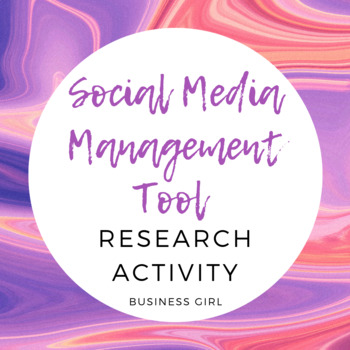 Preview of Social Media Management Tool Research Activity