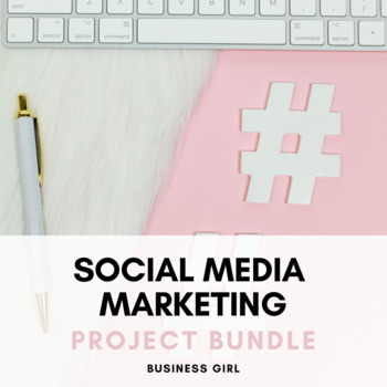 high school business projects social media bundle