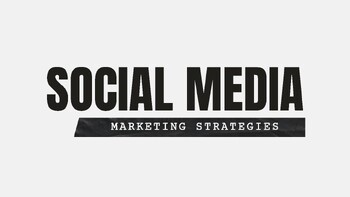 Preview of Social Media Marketing Strategies - Presentation - High School ELA