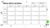 Social Media Planning Calendar