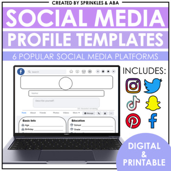 templates for social networks profile