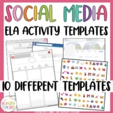 Social Media Profile Templates for any middle school ELA activity
