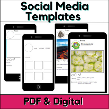 Preview of Social Media Templates - PDF & Digital Project Templates