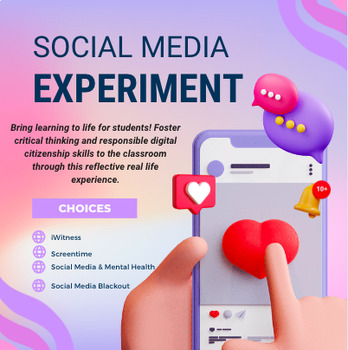 Preview of Social Media Reflection Experiment Choice Board