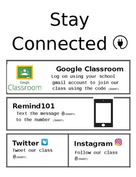 Preview of Social Media Stay Connected Flyer