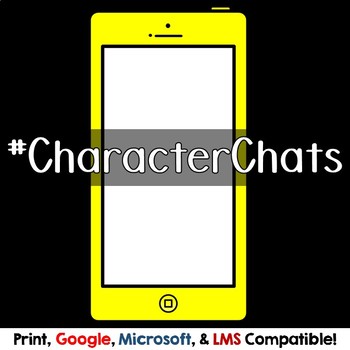 Preview of Social Media Stories Character Profile and Elements of Literature Activity