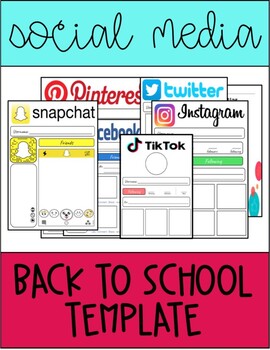 Preview of Social Media Template Pack | Back to School
