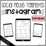 Social Media Template for Back to School or Writing | Instagram