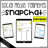 Social Media Template for Back to School or Writing | Snapchat