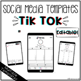 Social Media Template for Back to School or Writing | Tik Tok