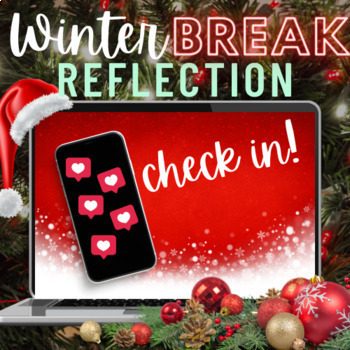 Preview of Social Media Themed Winter and Christmas Activities for Middle & High School