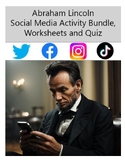Social Media of Abraham Lincoln: Large Bundle: 6 Activitie