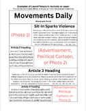 Social Movements of the 1960's Newspaper Project