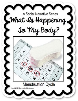 Preview of Social Narrative For Teens About MENSTRUATION for Autism and Special Education