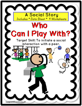 Preview of Social Narrative  INITIATE A SOCIAL INTERACTION | Special Education