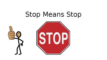 Preview of Social Narrative: Stop Means Stop