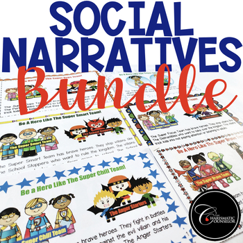 Preview of Social Narratives and Power Cards BUNDLE