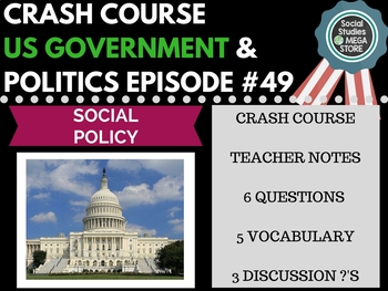 Preview of Social Policy: Crash Course Government and Politics #49
