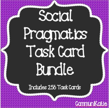 Preview of Social Pragmatics Task Card Bundle