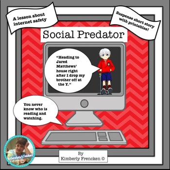 Preview of Social Predator: Fiction short story and Printables