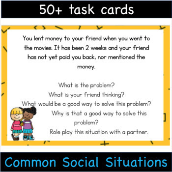 Social Problem Solving Scenarios for Teens | Distance Learning | TpT