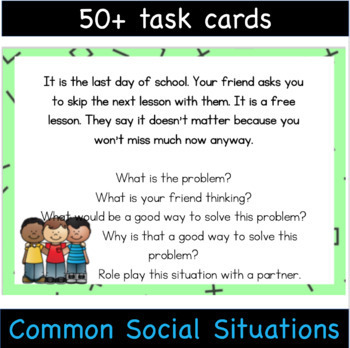 high school social problem solving scenarios