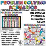 Social Problem Solving Game | Scenarios Middle School | BUNDLE