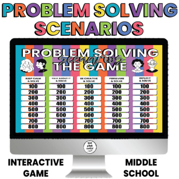 Preview of Social Problem Solving Game | Scenarios Middle School | Interactive Version