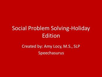 Preview of Social Problem Solving HOLIDAY edition