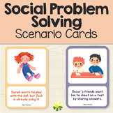 Social Problem Solving Scenario Cards - Social Emotional L