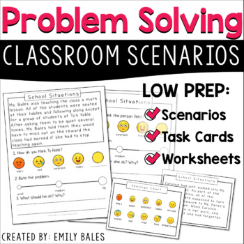 Preview of Social Problem Solving Scenarios : Classroom