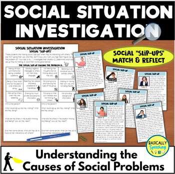 Preview of Social Problem Solving Scenarios, Understanding the Causes of Social Problems