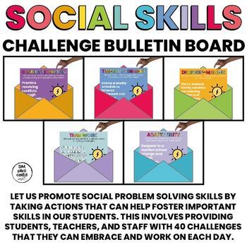 Social Problem Solving Skills | Bulletin Board | Interactive | Challenges