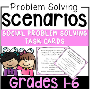Preview of Problem Solving Scenarios | Social Skills Activity